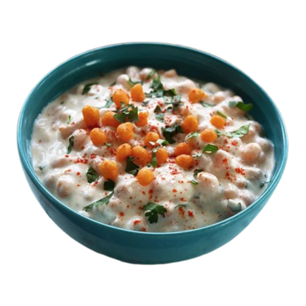 Boondi-Raita mit Kichererbsen