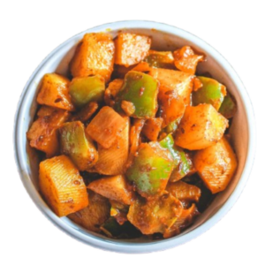 Aloo Capsicum Pfanne