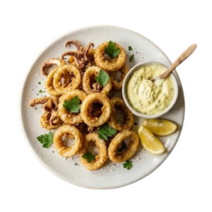 Calamari Romana mit Pommes