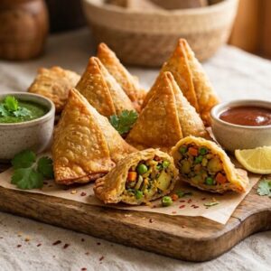 Goldene Veggie Samosas