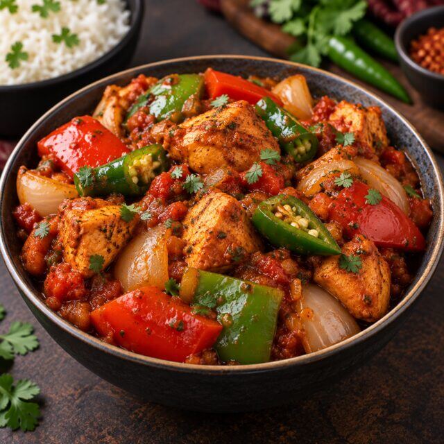 Spicy Chicken Jalfrezi