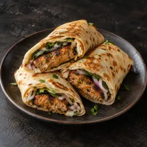 Chicken Seekh Kebab Rolls